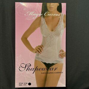 Shaping Camisole Magic Curves 2XL Black, Slimming Top Style 6736